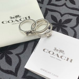Coach Horse & Carriage Ring Set